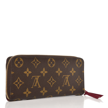 Louis Vuitton Monogram Clemence Wallet Fuchsia 3 of 6