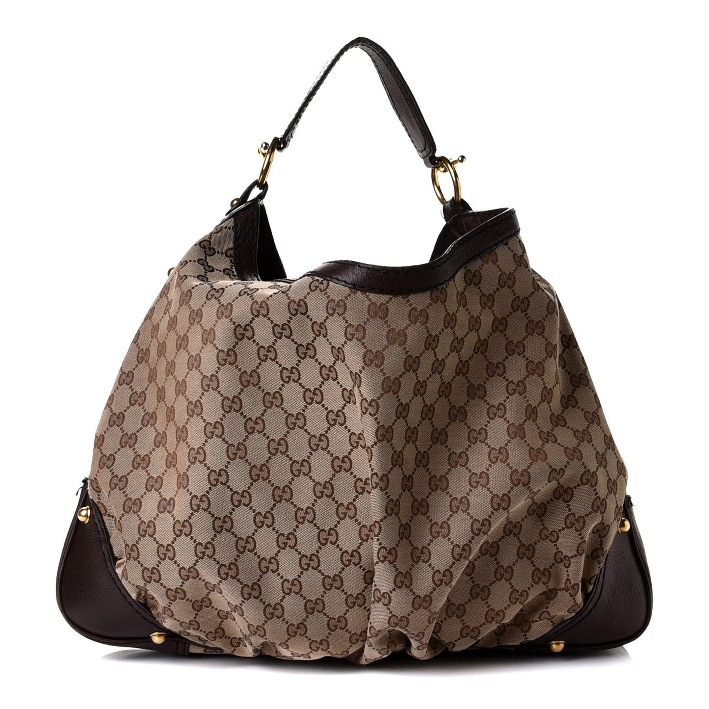 Monogram Large Jockey Hobo Dark Brown