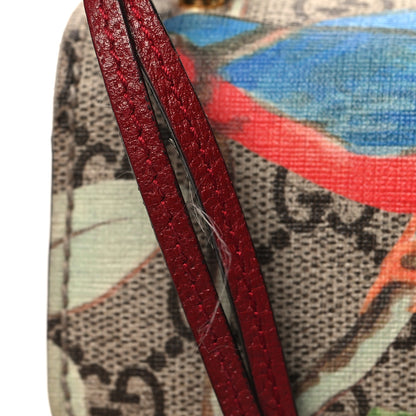 Gucci GG Supreme Monogram Tian Small Padlock Shoulder Bag Beige Multicolor New Acero 12 of 12