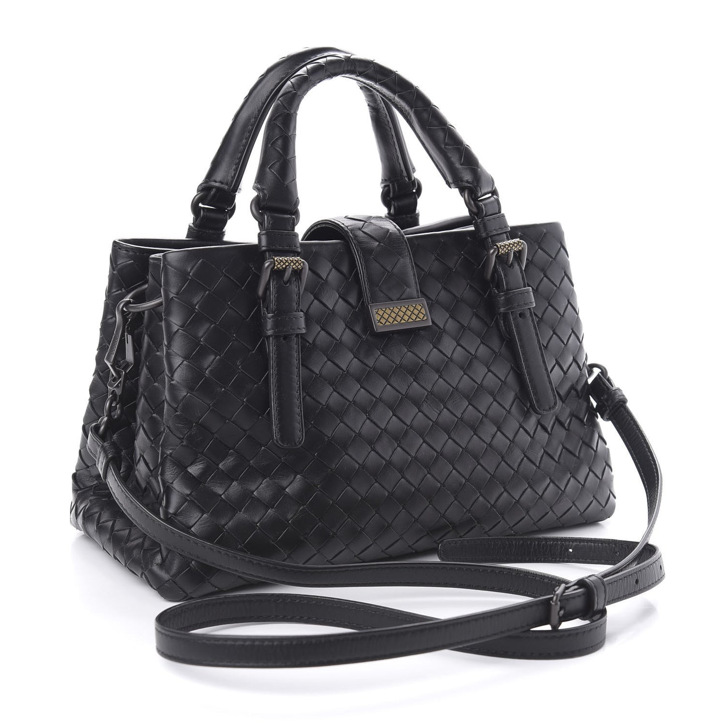 Calfskin Intrecciato Mini Roma Light Tourmaline