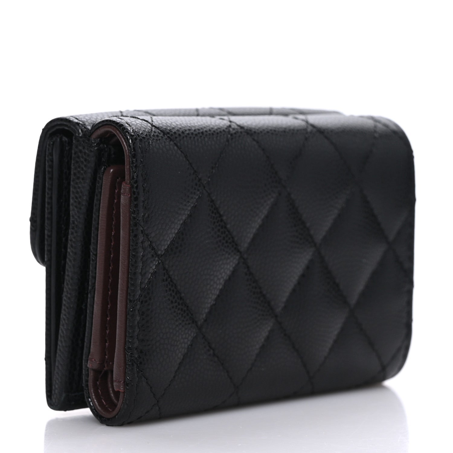 Chanel Caviar Quilted Double Flap Wallet Black 3 of 7