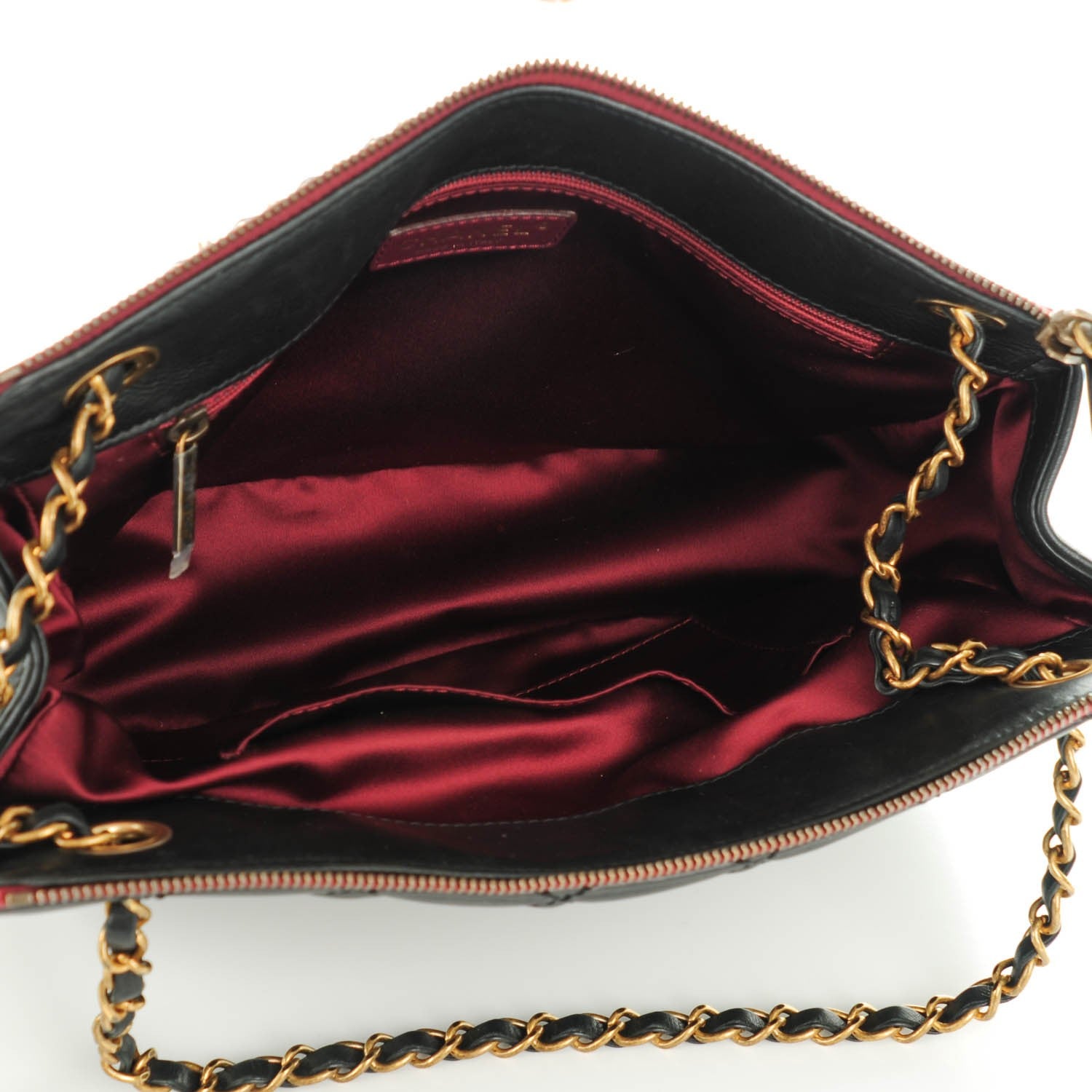 Chanel Calfskin Large Blizzard Zip Top Flap Bag Black 5 of 7