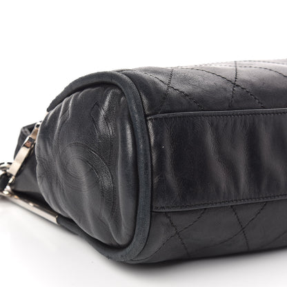 Chanel Lambskin Stitched Medium Ultimate Soft Tote Black 9 of 12