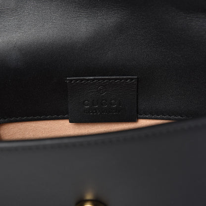 Gucci Calfskin Super Mini Sylvie Chain Shoulder Bag Black 8 of 10