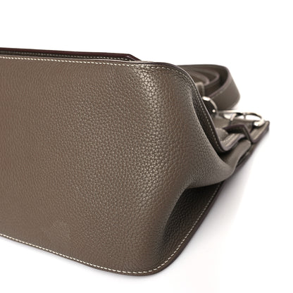 Hermes Taurillon Clemence Jypsiere 34 Etoupe 9 of 9