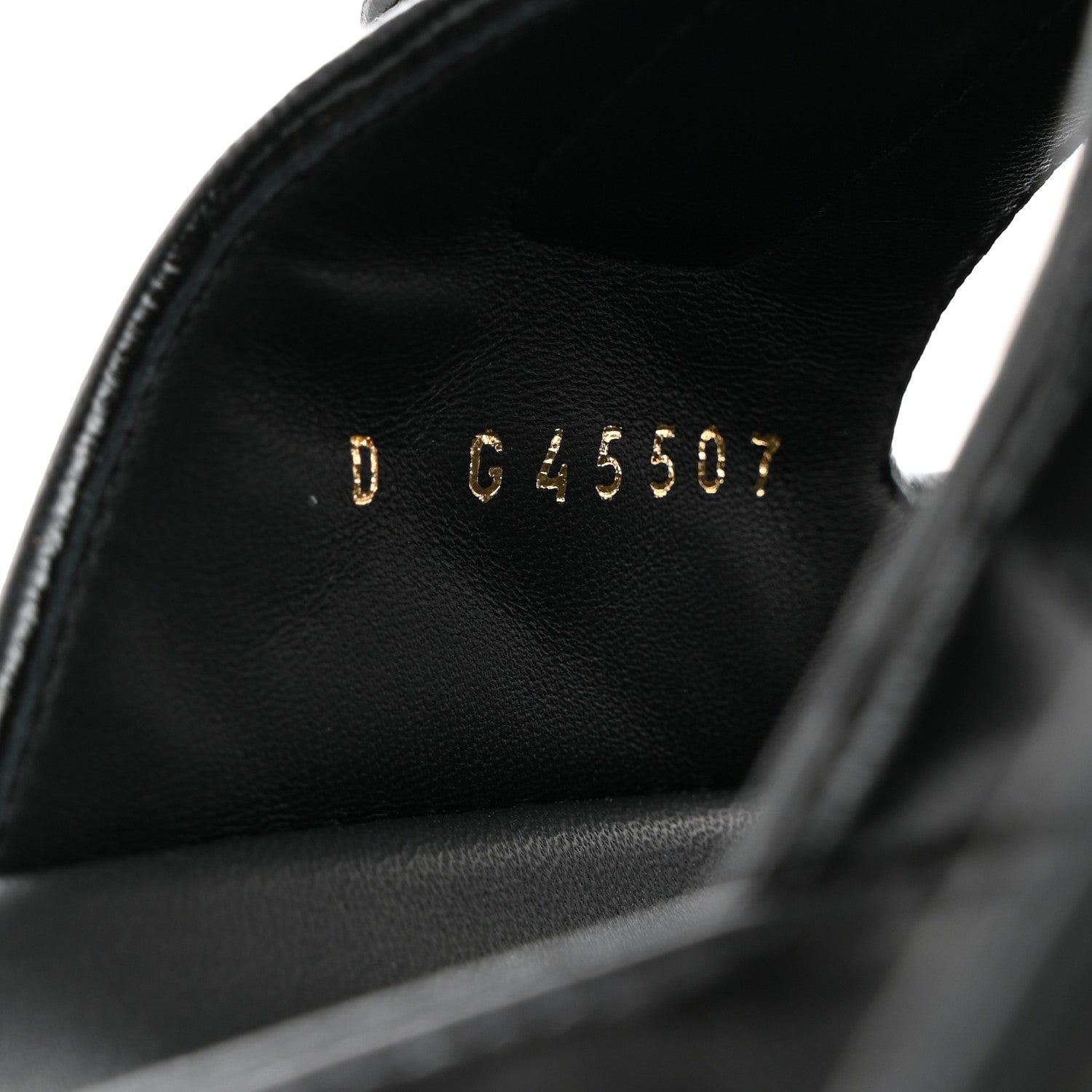 Chanel Lambskin Quilted Velcro Dad Chain CC Slide Sandals 36.5 Black 6 of 9