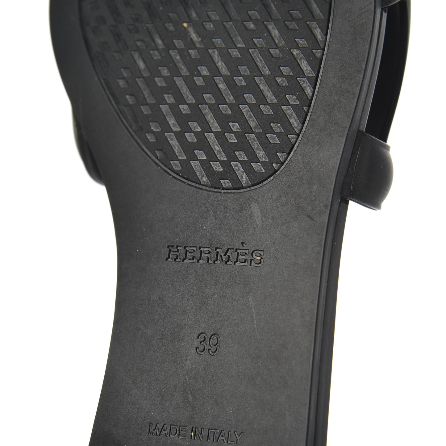 Rubber Aloha Sandals 39 Black