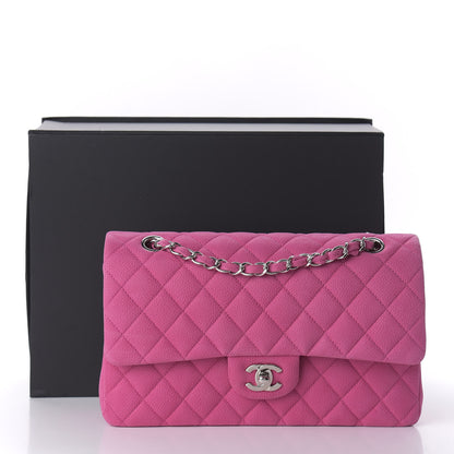 Chanel Iridescent Caviar Quilted Medium Double Flap Pink 12 of 12