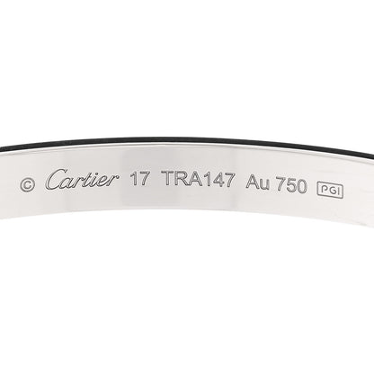 Cartier 18K White Gold LOVE Bracelet 17 4 of 9