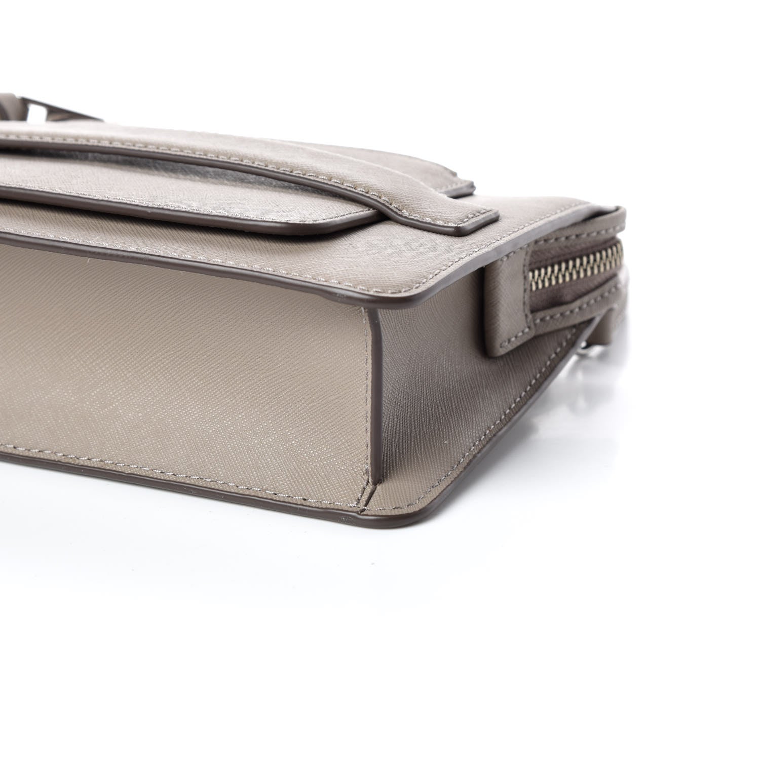 Marc Jacobs Saffiano Medium Madison Flap Crossbody Bag Cement 6 of 9