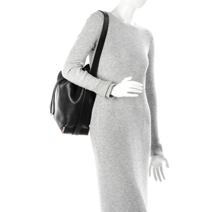 Alexander Wang Pebbled Calfskin Prisma Drawstring Hobo Black Rose Gold Hardware 2 of 9