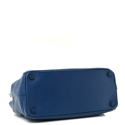 Prada City Calf Hand Stitched Medium Galleria Double Zip Tote Bleuette 4 of 10