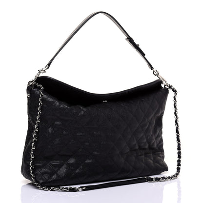 Chanel Caviar Quilted French Riviera Hobo Black 4 of 11