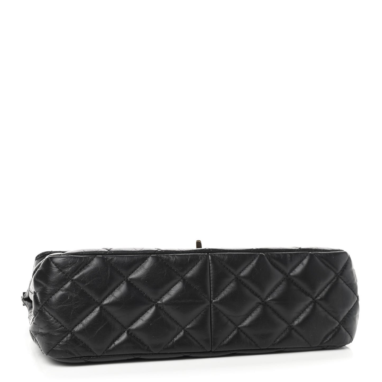 Aged Calfskin Quilted 2.55 Reissue 225 Hanger Flap Black