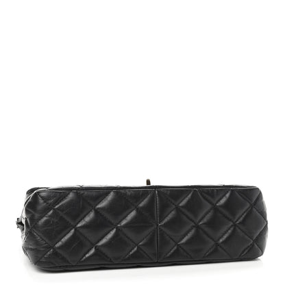 Chanel Aged Calfskin Quilted 2.55 Reissue 225 Hanger Flap Black 3 of 8