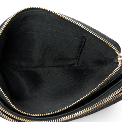 Chanel Lambskin Quilted Pearl Clutch With Chain Black 6 of 13