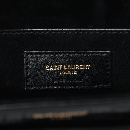 Saint Laurent Patent Crocodile Embossed Calfskin Le 61 Shoulder Bag Black 6 of 9