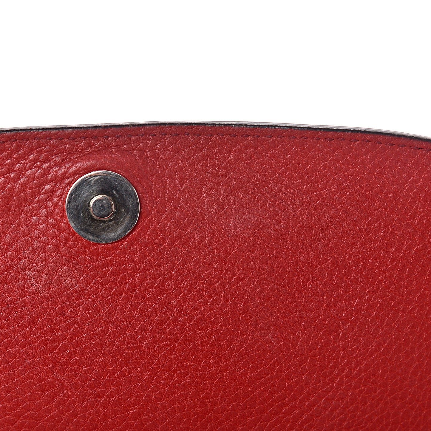 Pebbled Calfskin Medium Soho Flap Crossbody Tabasco Red