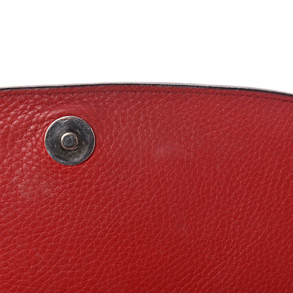 Gucci Pebbled Calfskin Medium Soho Flap Crossbody Tabasco Red 13 of 24