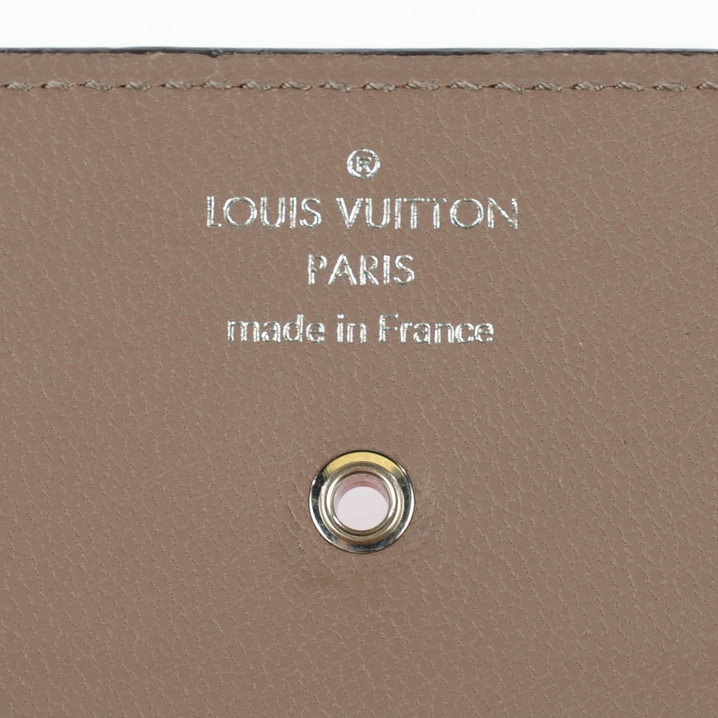 Taurillon Vivienne LV Long Wallet Coquelicot