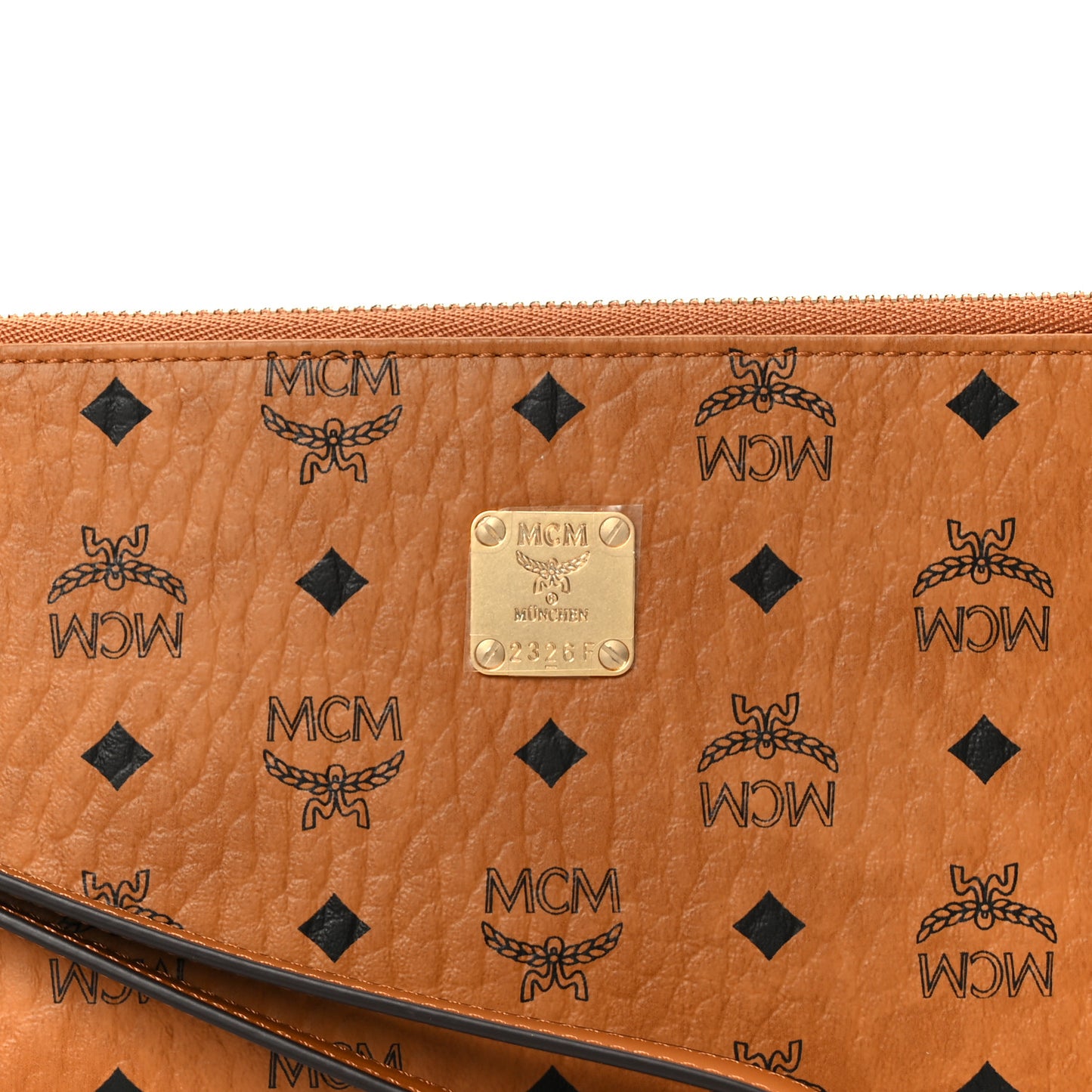 Visetos Aren Wristlet Card Pouch Cognac