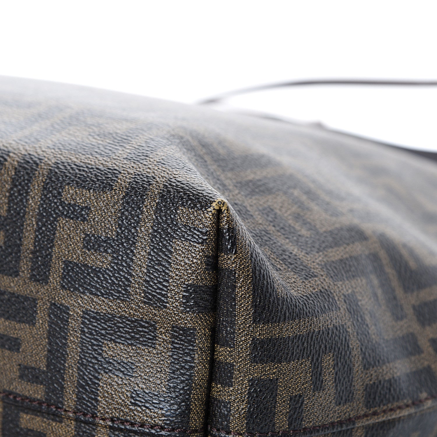 Fendi Zucca Spalmati Medium Roll Tote Tobacco Blue 10 of 15