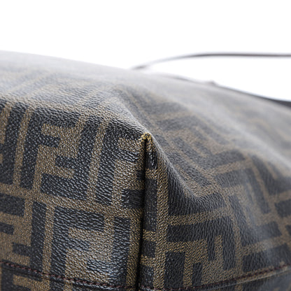 Fendi Zucca Spalmati Medium Roll Tote Tobacco Blue 10 of 15
