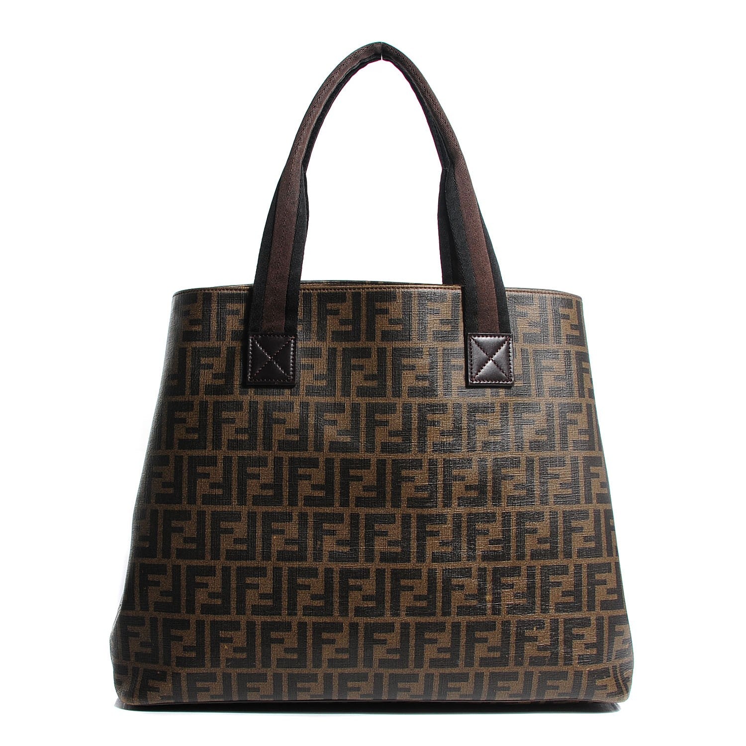 Fendi Zucca Spalmati Large Tote Tobacco 1 of 11
