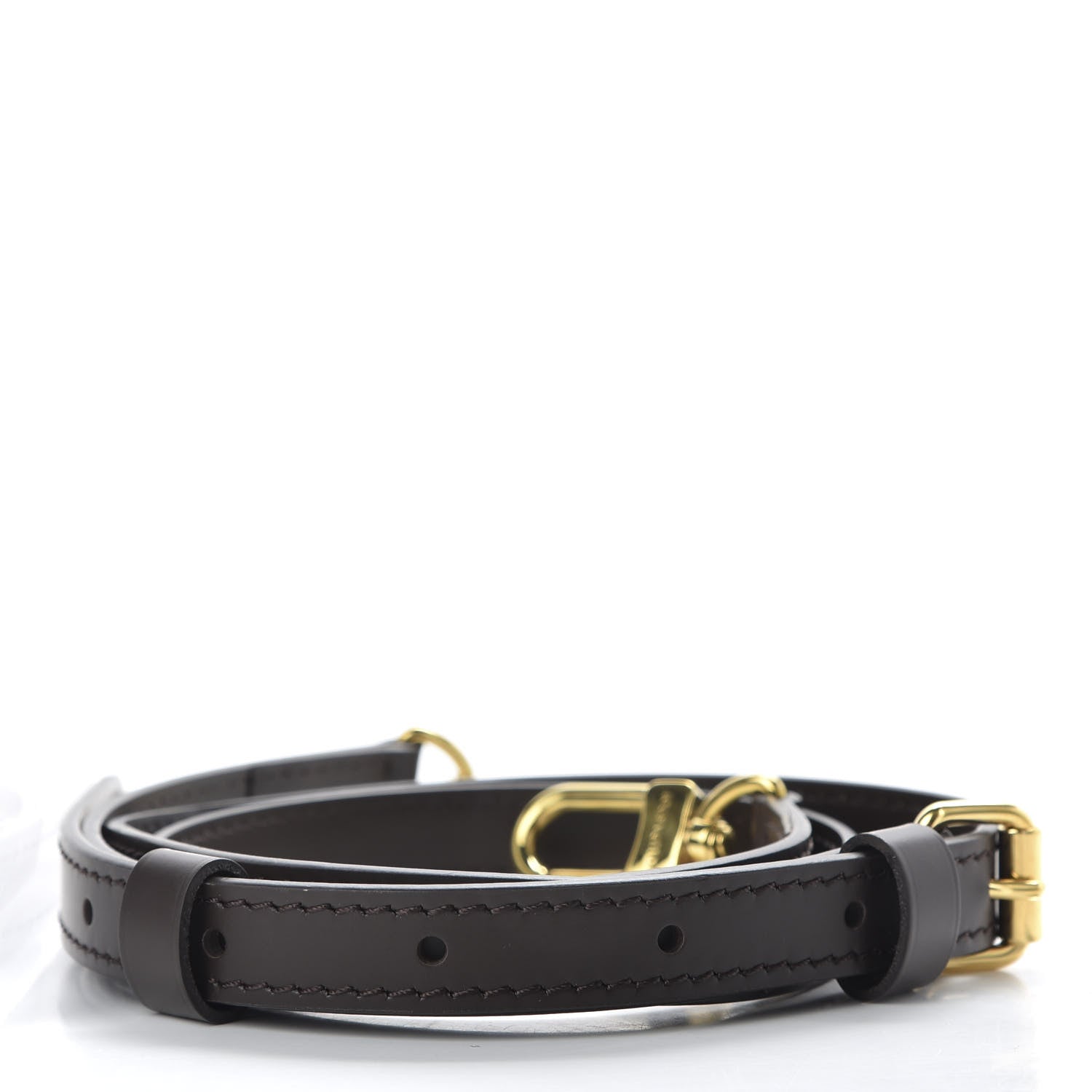 Louis Vuitton Calfskin 16mm Adjustable Shoulder Strap Brown 2 of 6