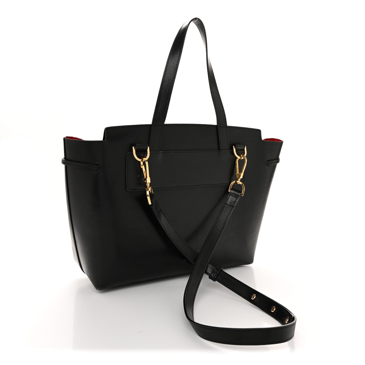 Mansur Gavriel Calfskin Lady Bag Black Flamma 3 of 15