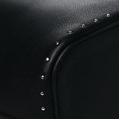 Louis Vuitton Soft Calfskin Lockme Studs Bucket Black 14 of 16
