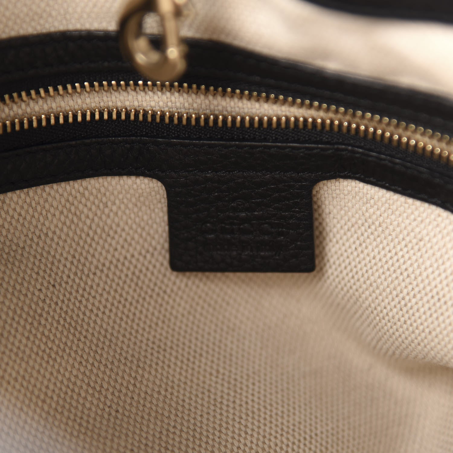 Gucci Pebbled Calfskin Medium Soho Chain Shoulder Bag Black 8 of 10