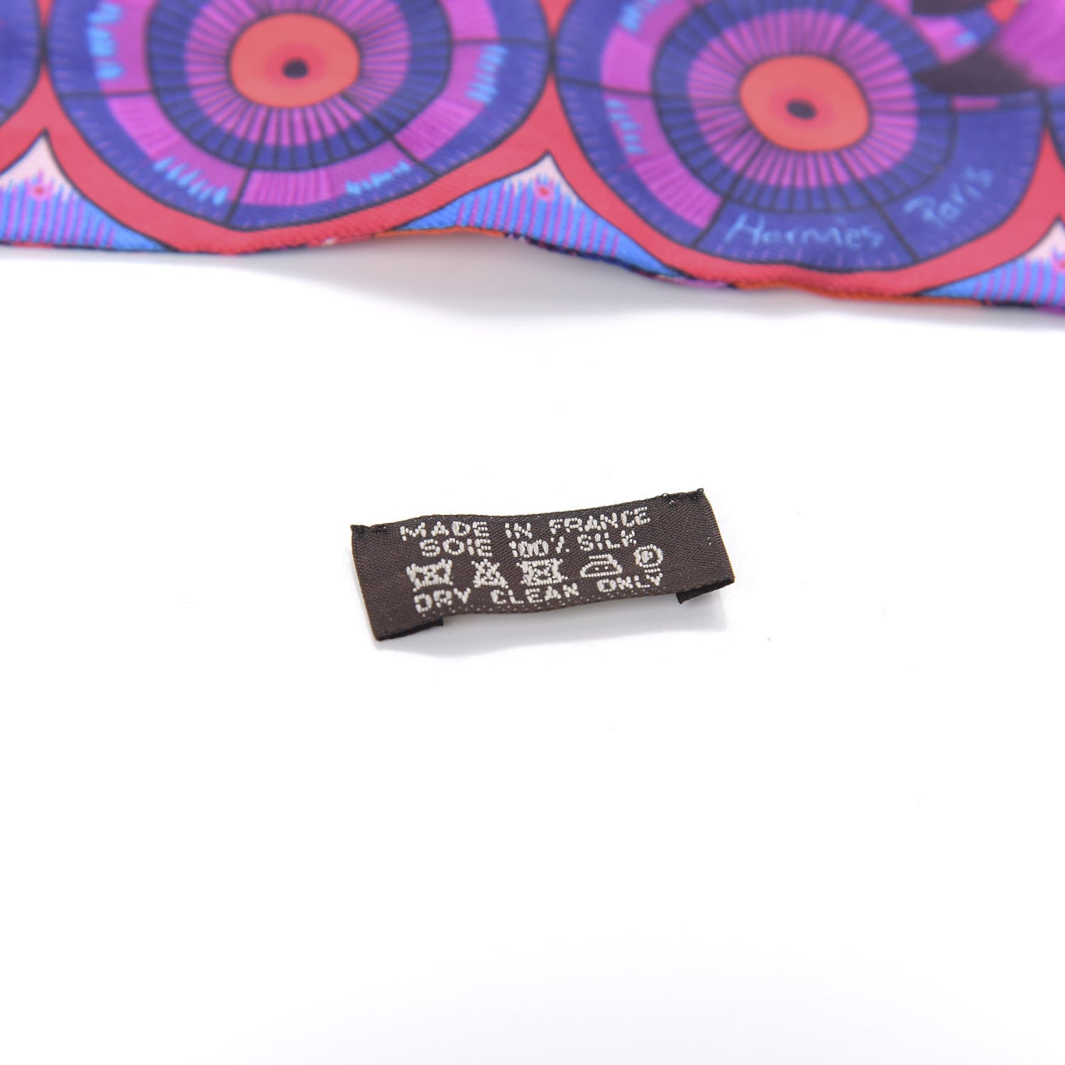 Hermes Silk The Savana Dance Twilly Capucine Violet Bleu 5 of 5