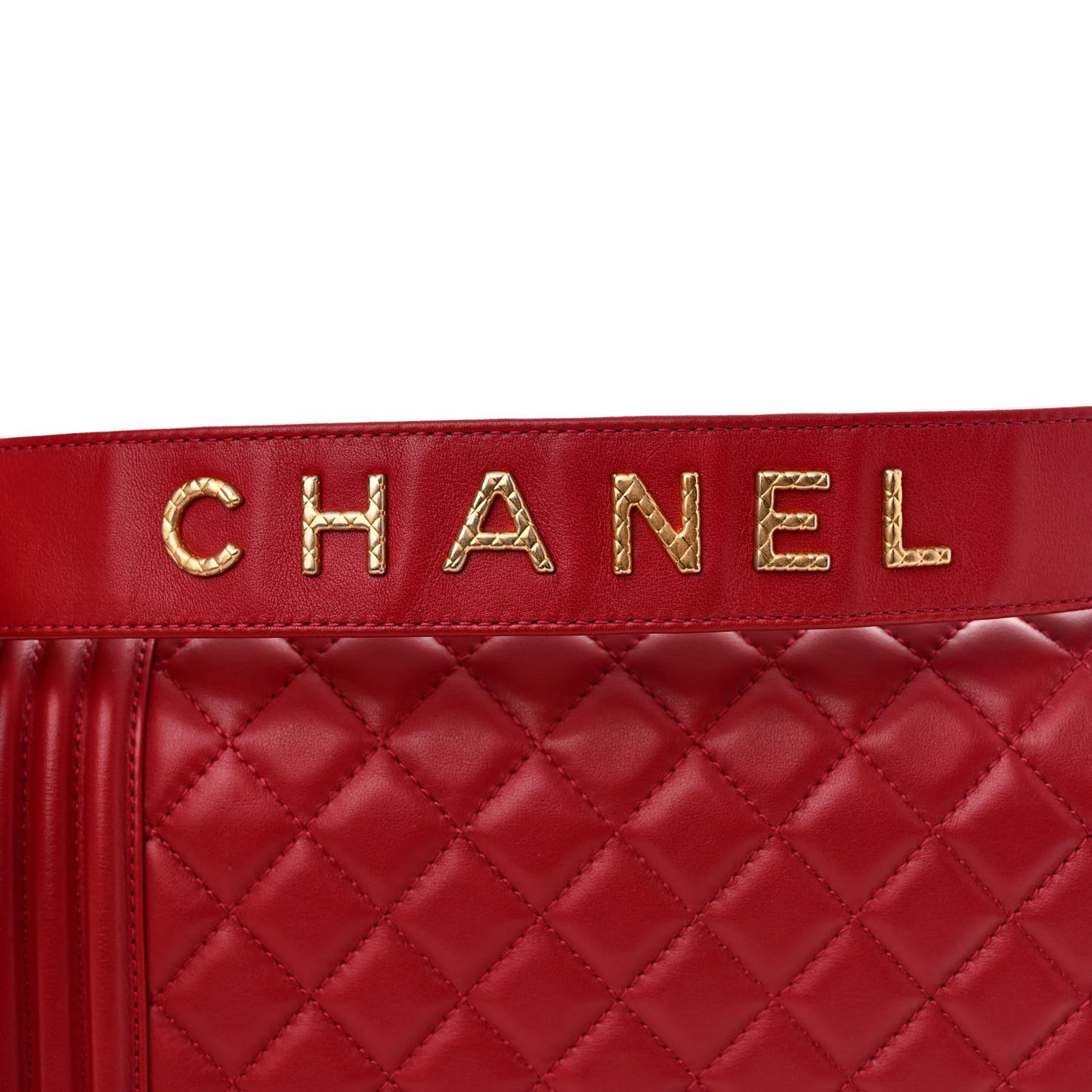 Calfskin Medium Boy Logo Top Handle Flap Red