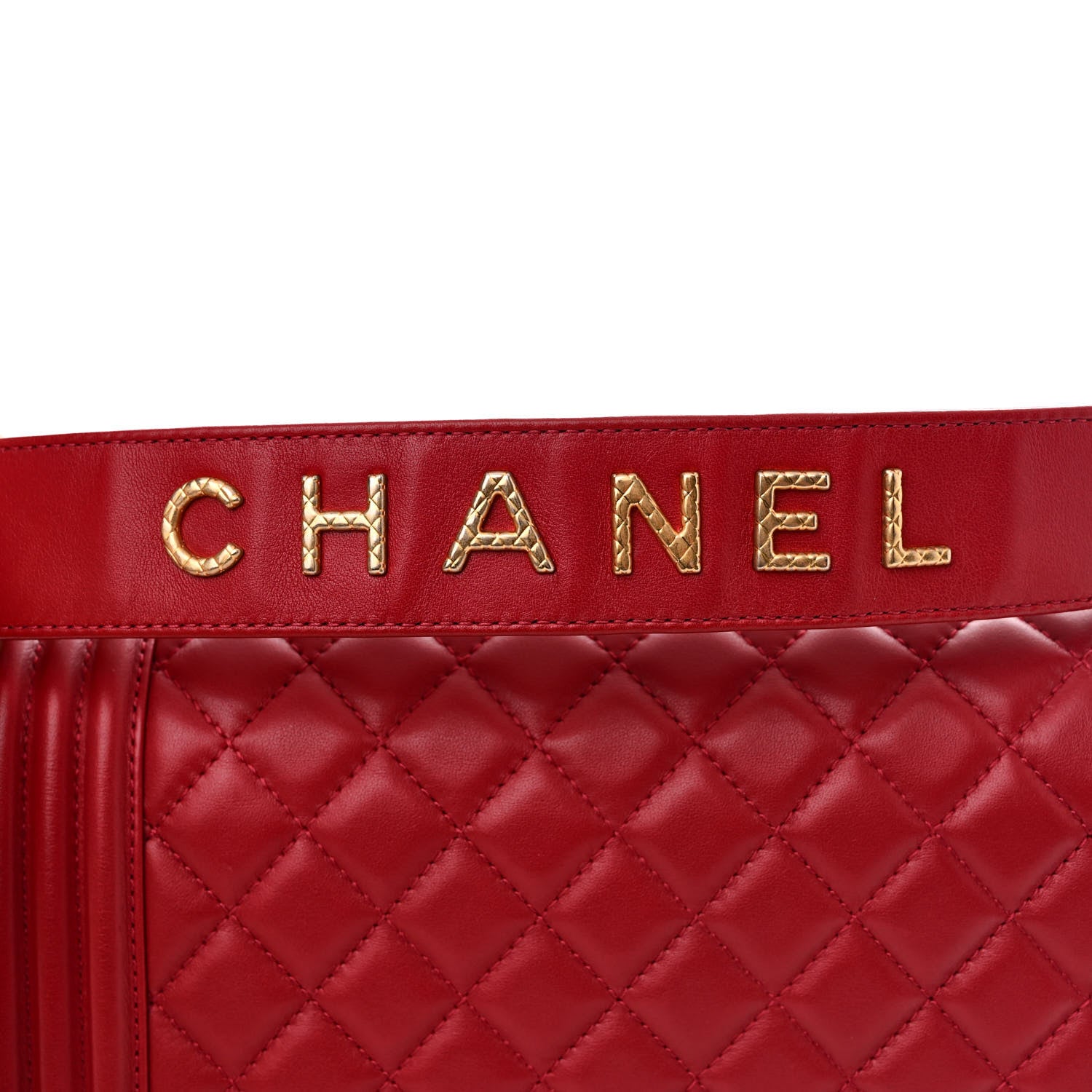 Chanel Calfskin Medium Boy Logo Top Handle Flap Red 11 of 15