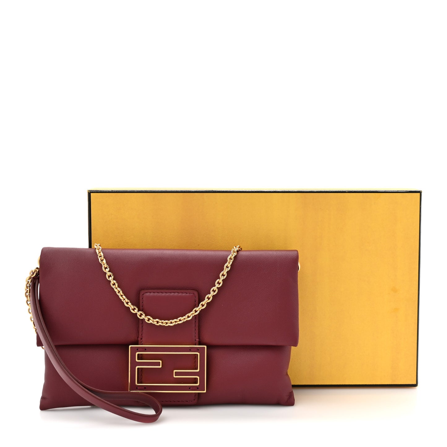 Nappa Mama Baguette Pouch Bordeaux