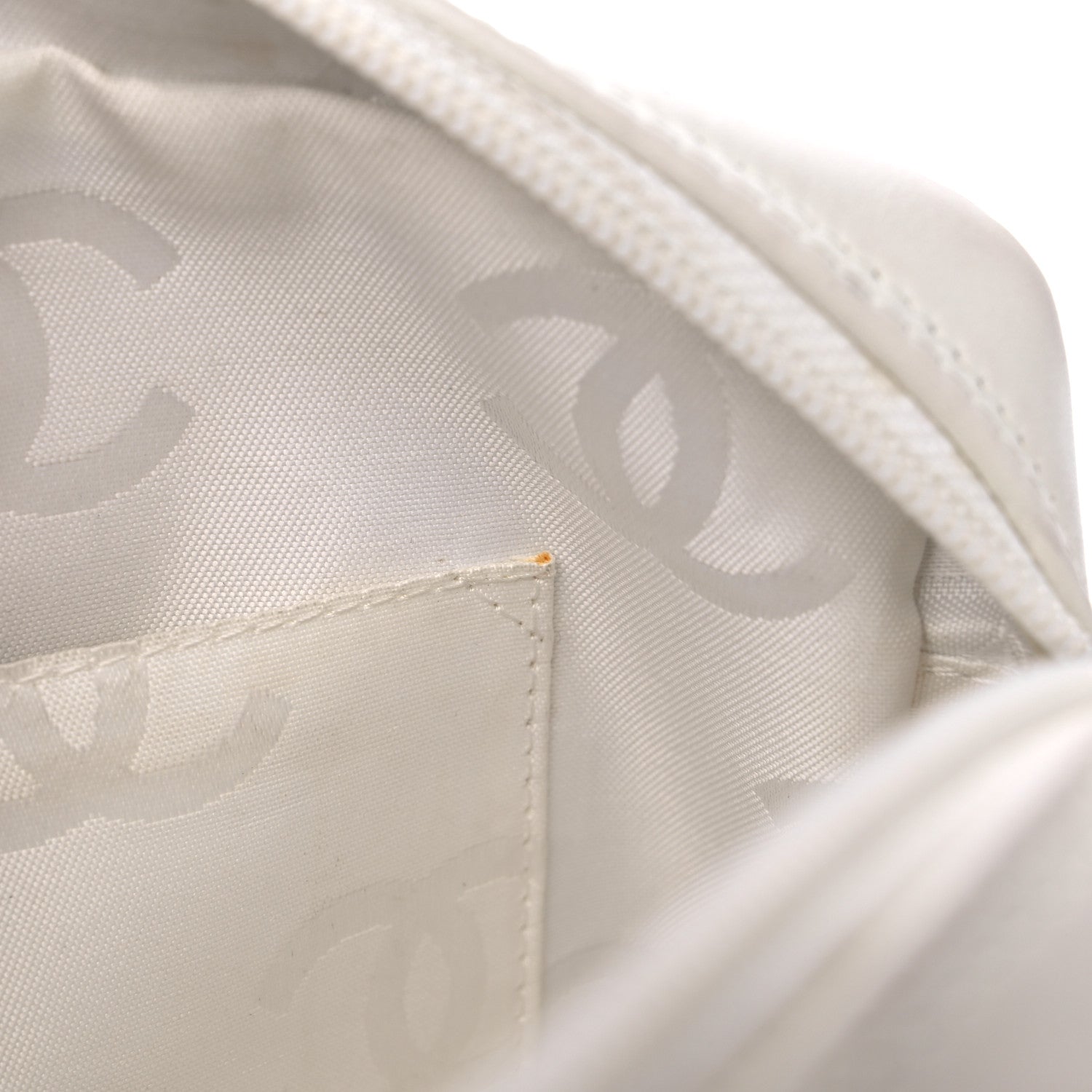 Chanel Calfskin Python Quilted Cambon Camera Case White 12 of 17