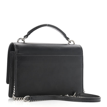 Saint Laurent Calfskin Monogram Sunset Chain Wallet Black 3 of 9
