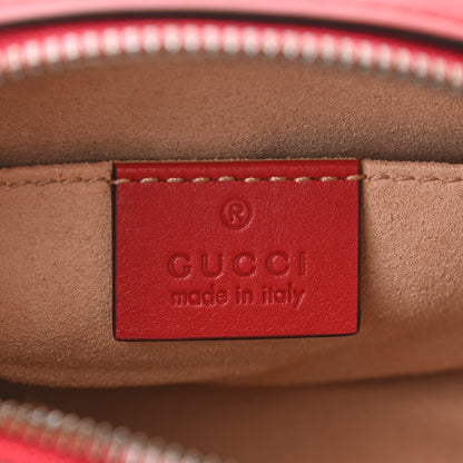 Gucci Calfskin Matelasse GG Marmont Belt Bag 85 34 Hibiscus Red 8 of 11