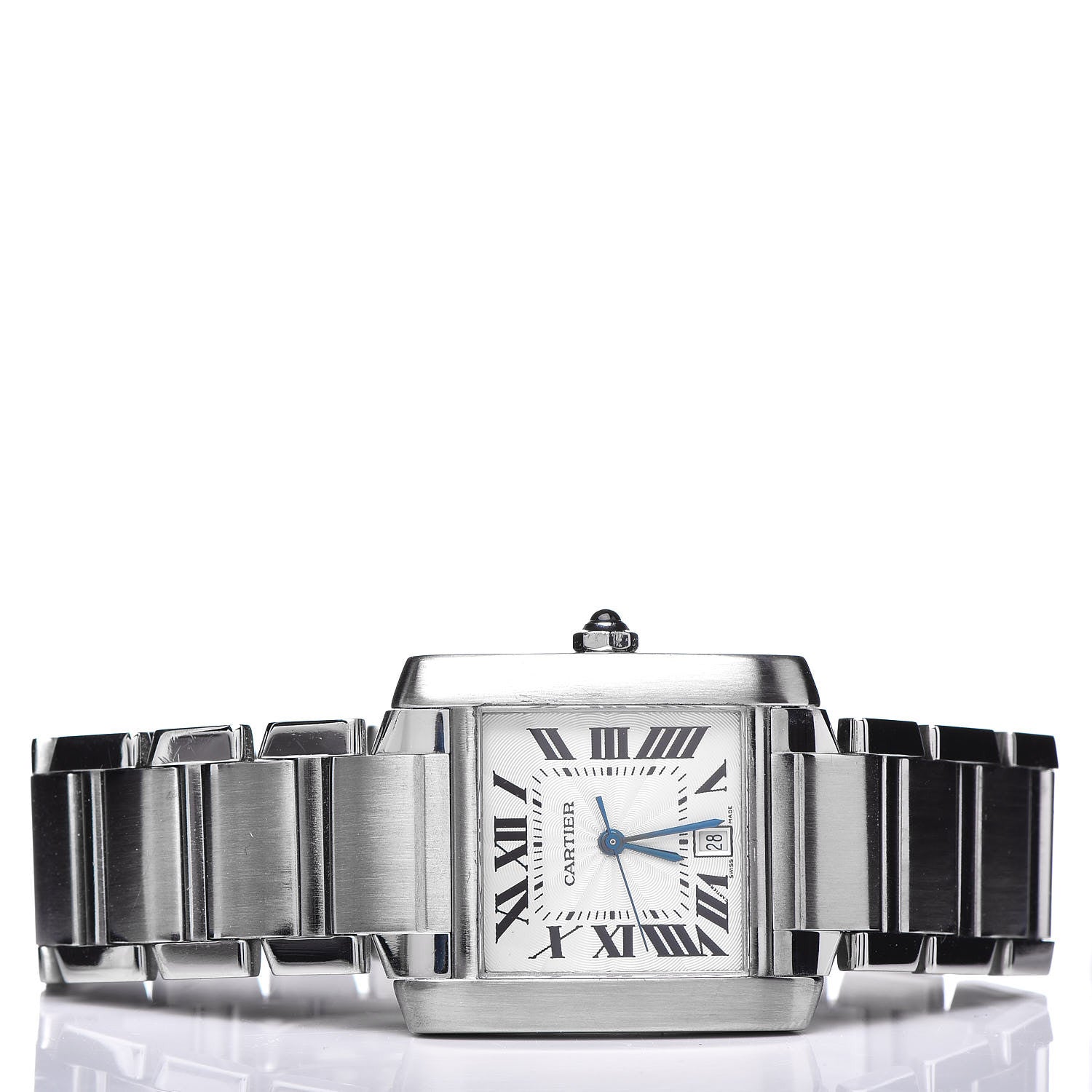 Cartier Stainless Steel 28mm Tank Francaise Automatic Watch 3 of 6