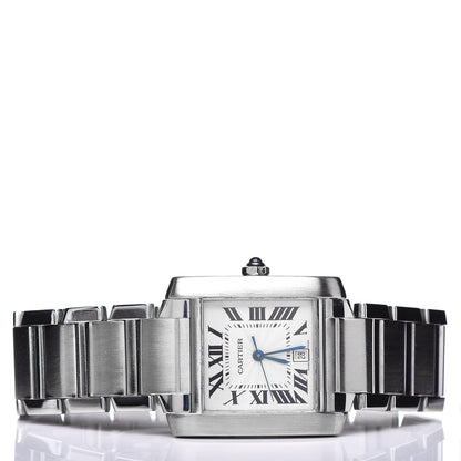 Cartier Stainless Steel 28mm Tank Francaise Automatic Watch 3 of 6
