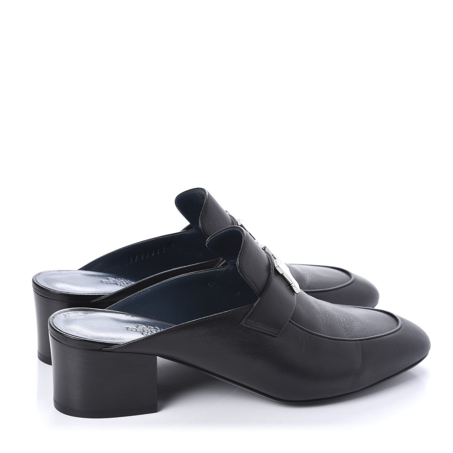 Goatskin Paradis Mules 37.5 Black