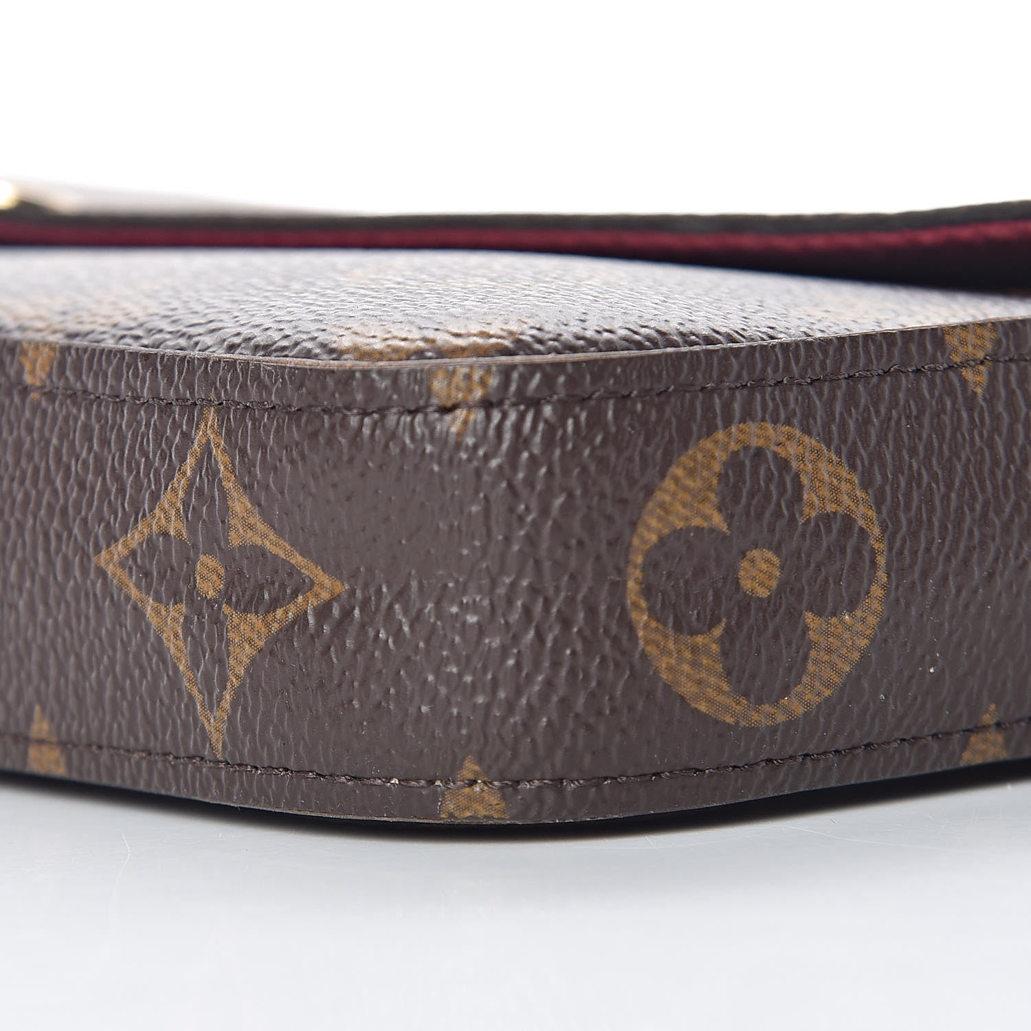Louis Vuitton Monogram Pochette Felicie Chain Wallet Fuchsia 7 of 14