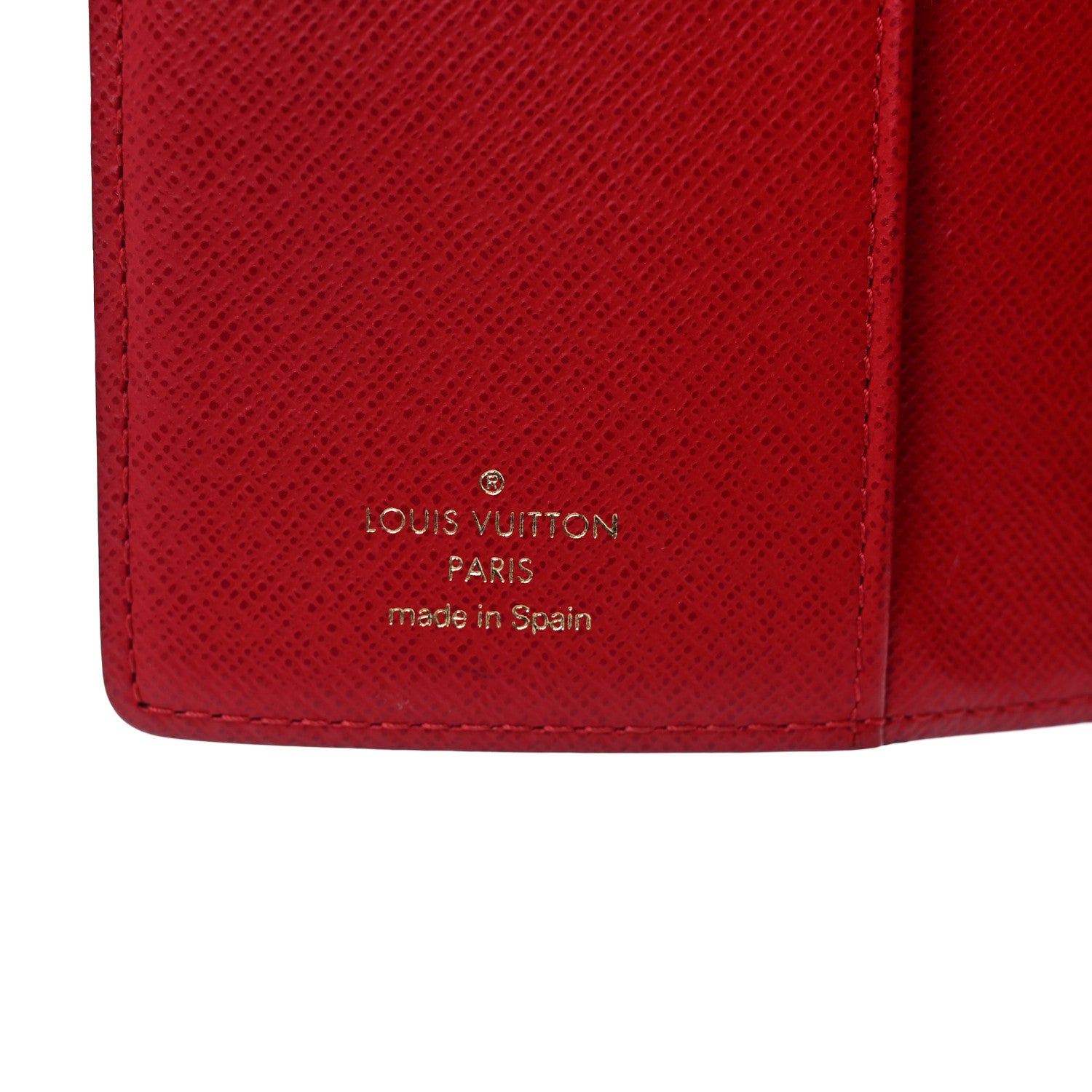 Louis Vuitton Damier Ebene Koala Small Ring Agenda Cover Red 6 of 6