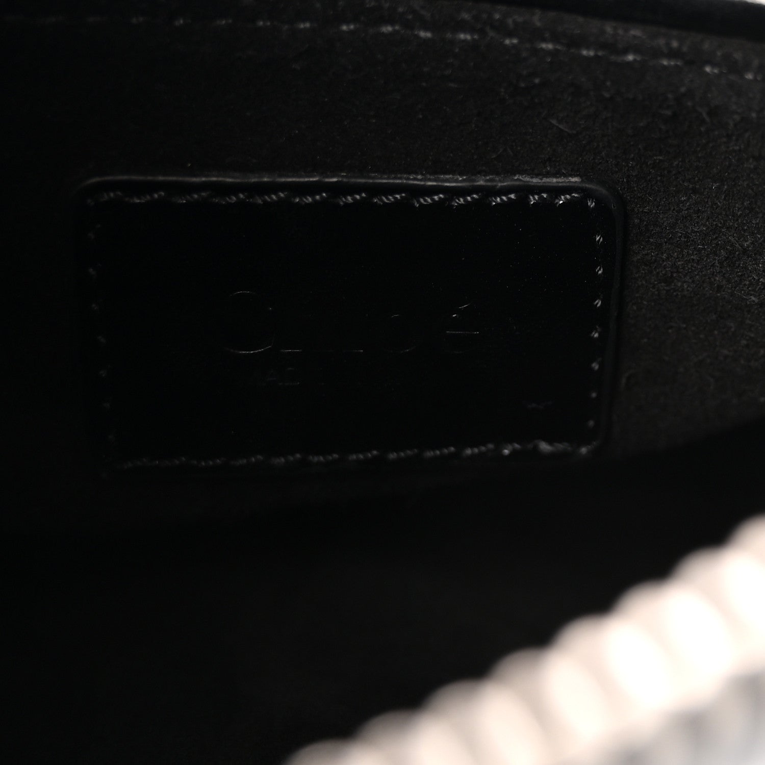 Chloe Shiny Grained Calfskin Small Marcie Bag Black 6 of 9