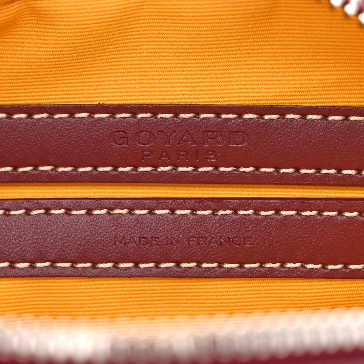 Goyardine Sac Cap Vert Burgundy