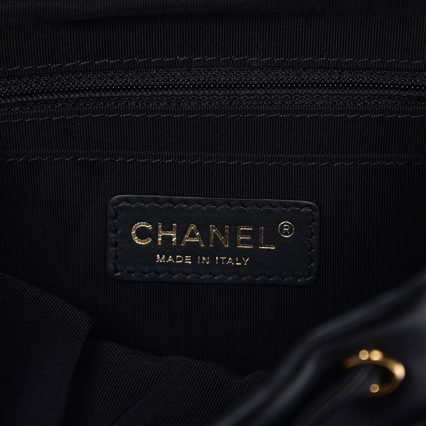 Calfskin Chevron Quilted Small Urban Spirit Backpack Black