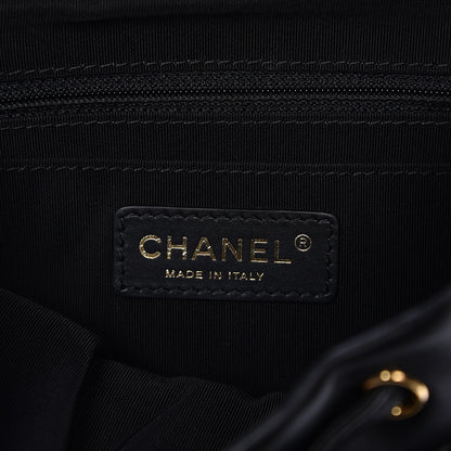 Chanel Calfskin Chevron Quilted Small Urban Spirit Backpack Black 6 of 7