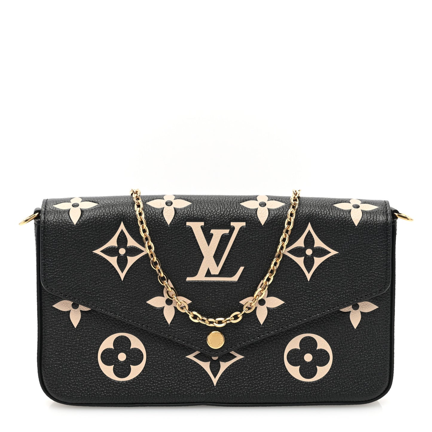 Empreinte Monogram Giant Felicie Pochette Black Beige