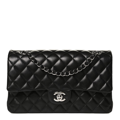 Chanel Lambskin Quilted Medium Double Flap Black 1 of 11